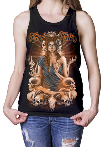 Split personality ladies tank